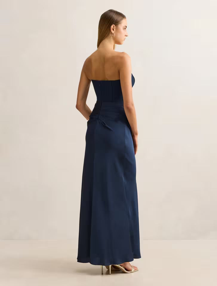 Isra Drape Maxi in Navy - Forever New