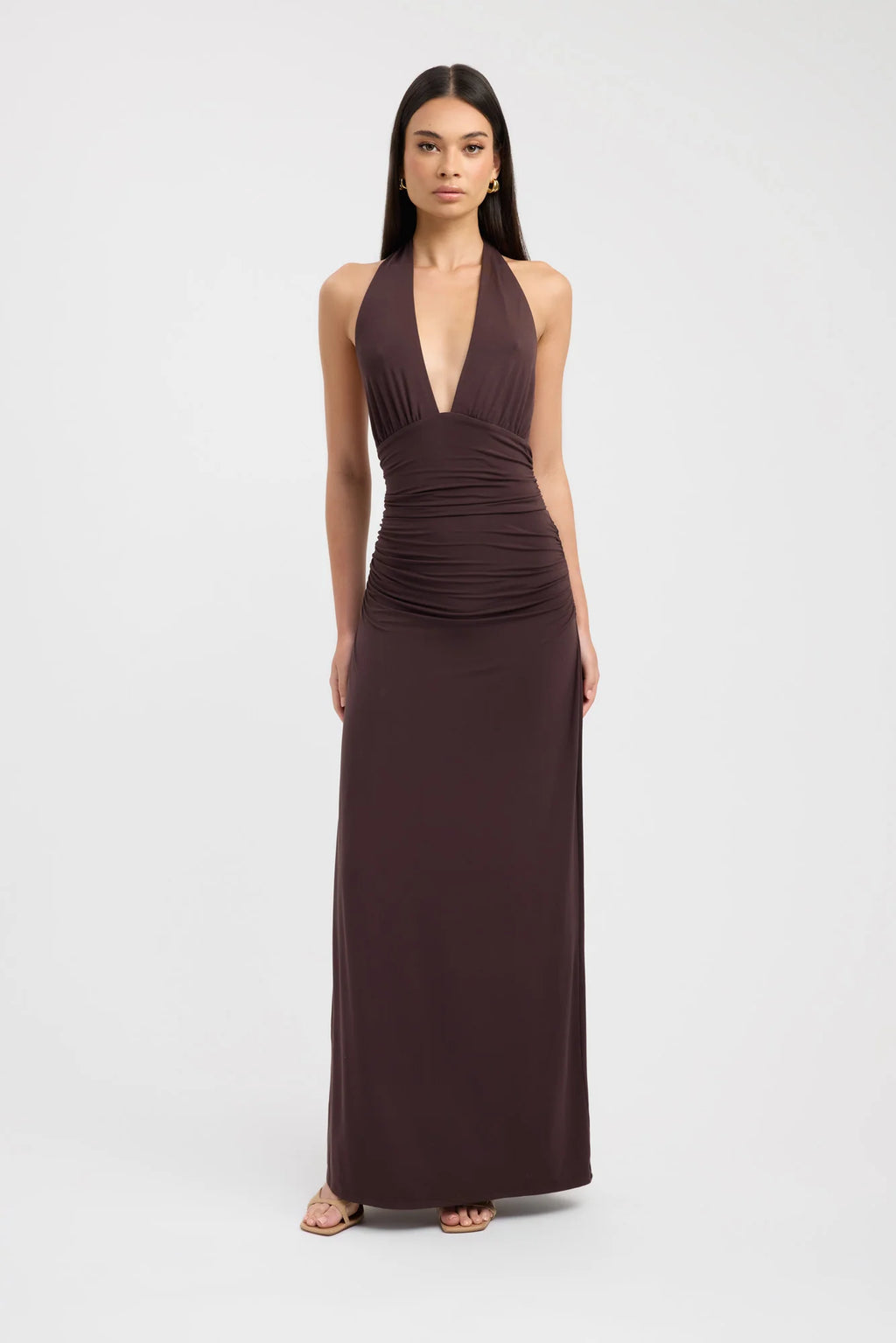 Leni Maxi in Dark Mahogany - Kookai