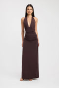 Leni Maxi in Dark Mahogany - Kookai