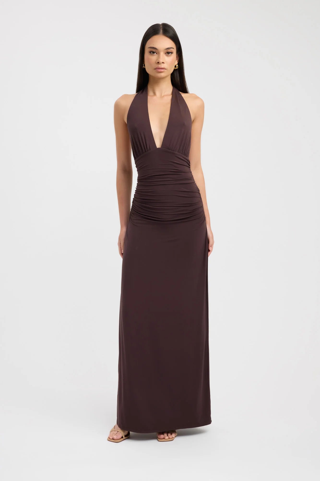 Leni Maxi in Dark Mahogany - Kookai