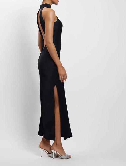 Claire Satin in Black - Meshki