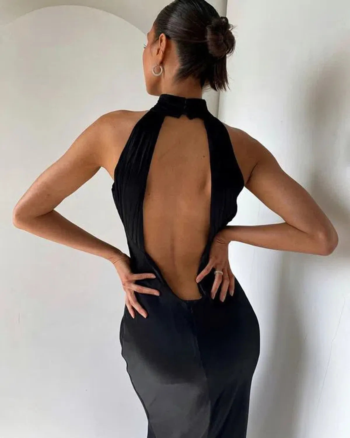 Claire Satin in Black - Meshki
