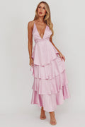Auguste Tiered Frill Strappy Back in Lilac - Selfie Leslie
