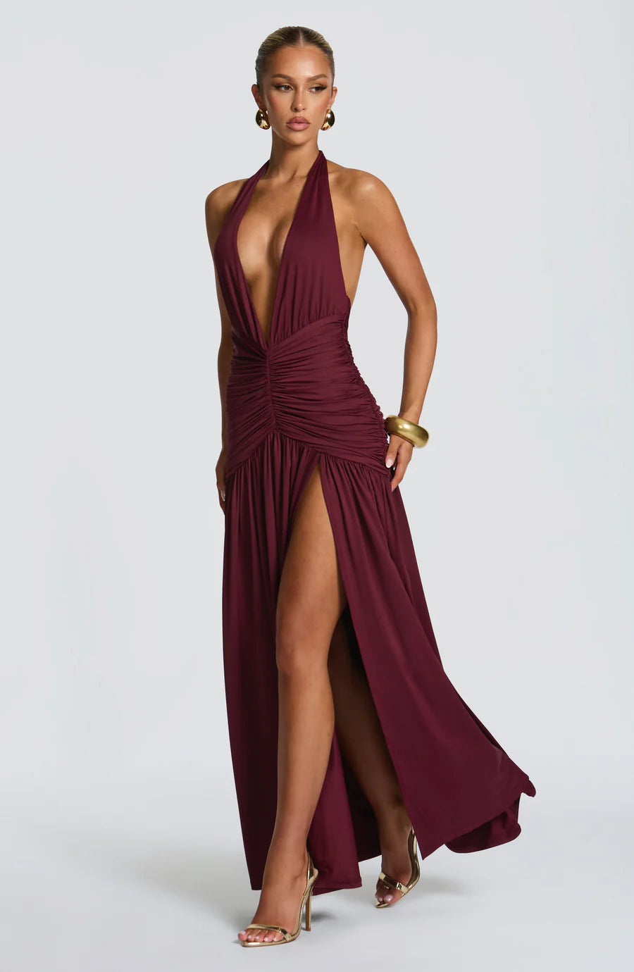 Melania Maxi in Cherry Lacquer - Baby Boo